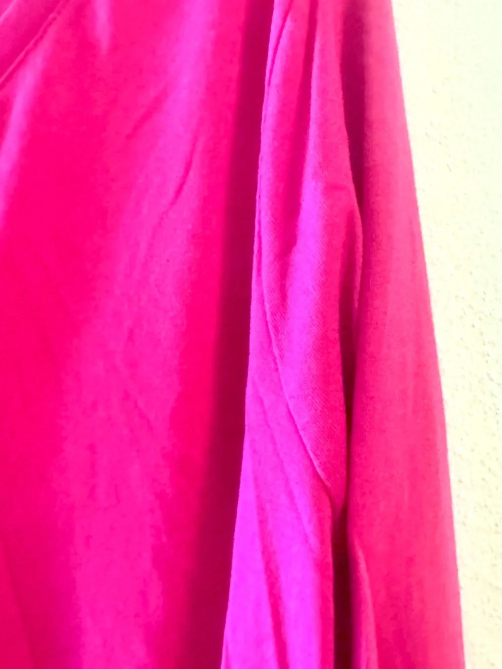 Terra & Sky Women's Fuchsia Hot Pink V-Neck Long Sleeve Top Plus Size 1X - Picture 5 of 8